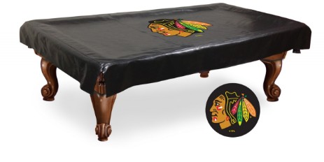 pool table cover with team logo